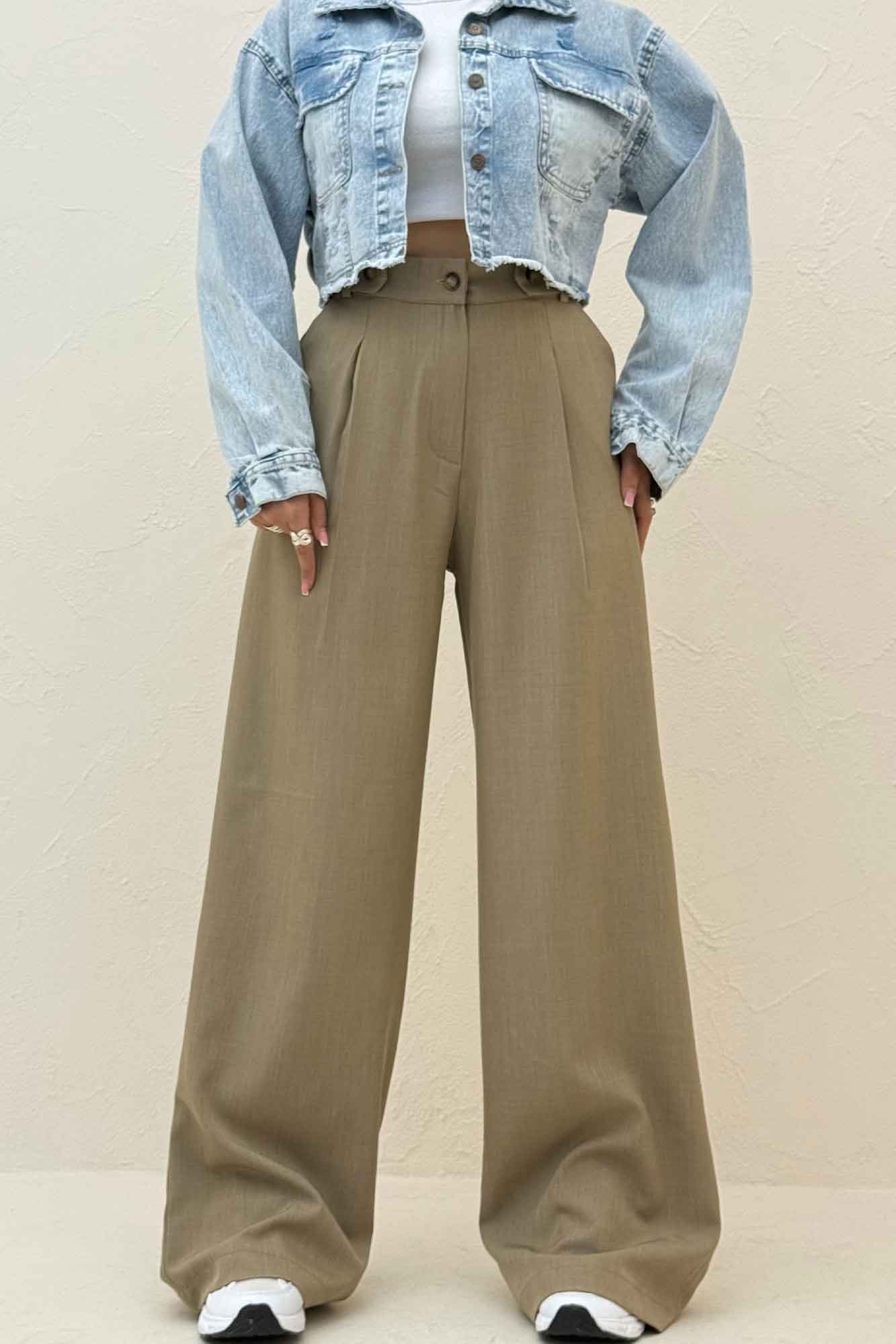 شلوار بزیاق بگ کمر دکمه ای