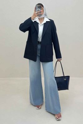 کت بزیاق سه جیب رو مدل آرینا