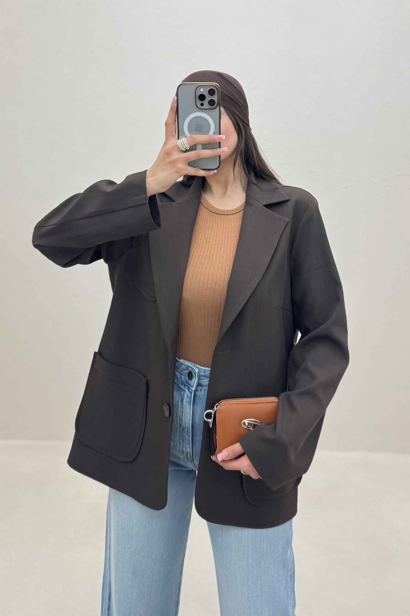 کت بزیاق سه جیب رو مدل آرینا