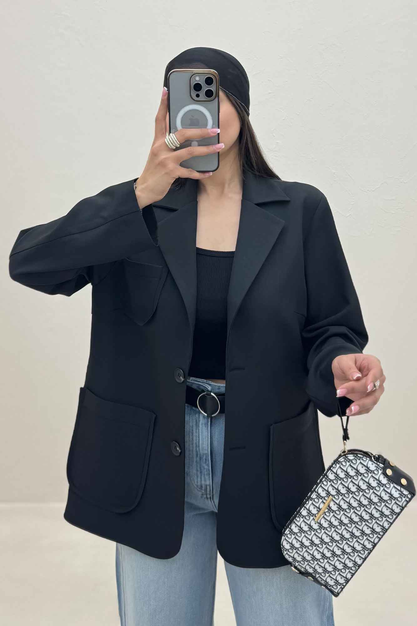 کت بزیاق سه جیب رو مدل آرینا