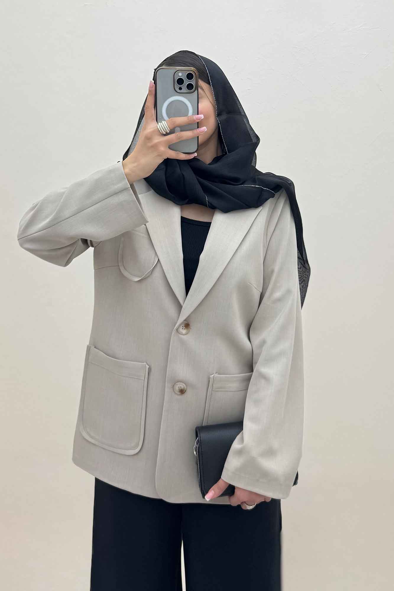 کت بزیاق سه جیب رو مدل آرینا