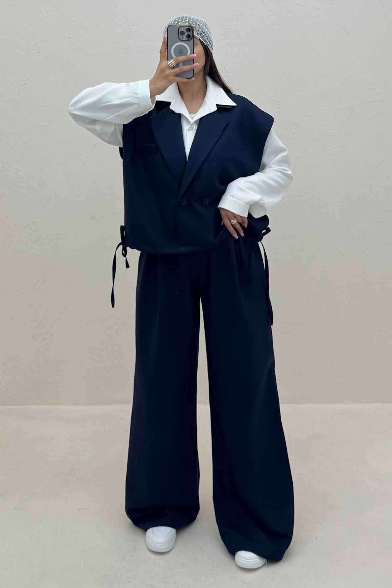 ست وست و شلوار مازراتی کجراه پایین گت دار