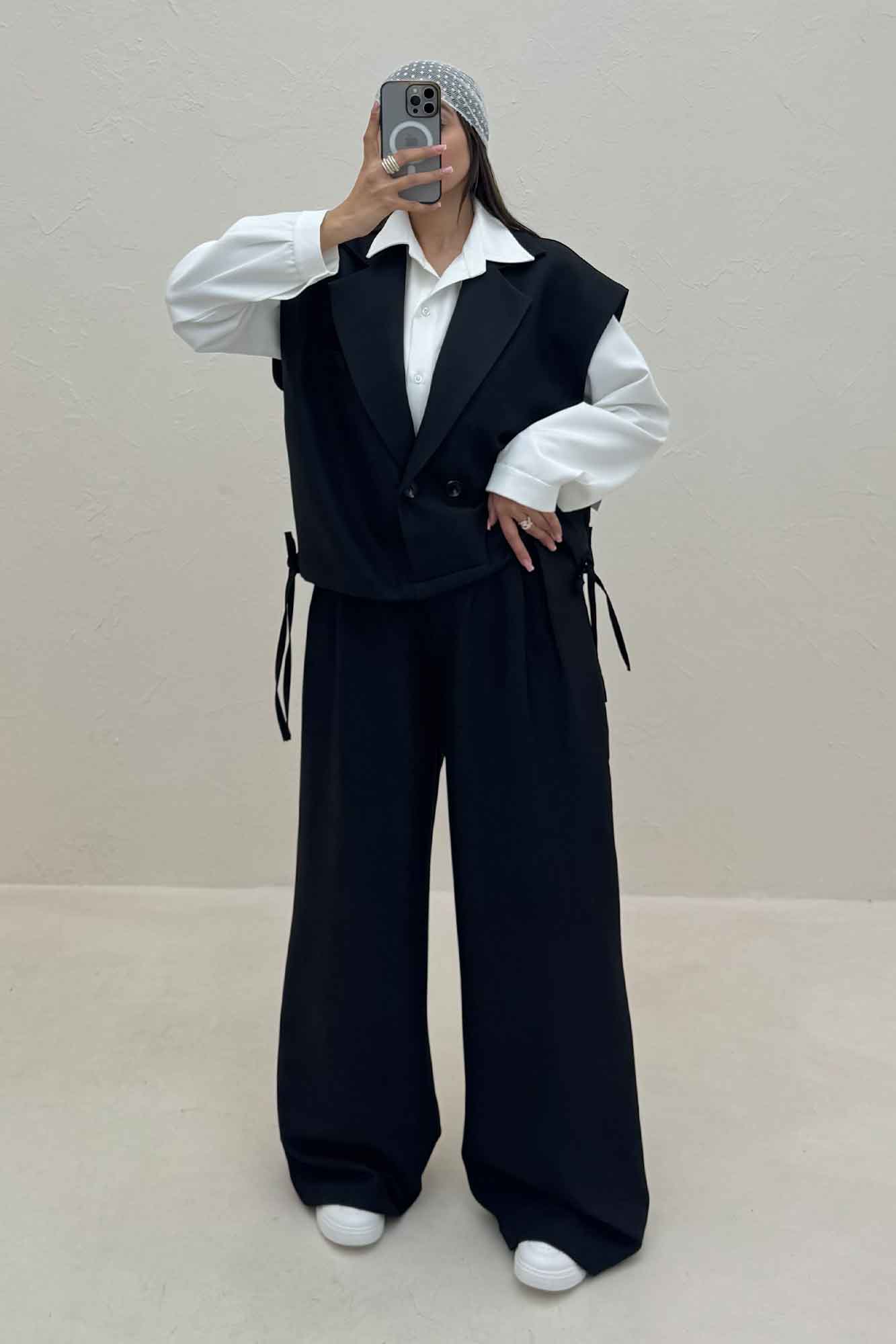 ست وست و شلوار مازراتی کجراه پایین گت دار