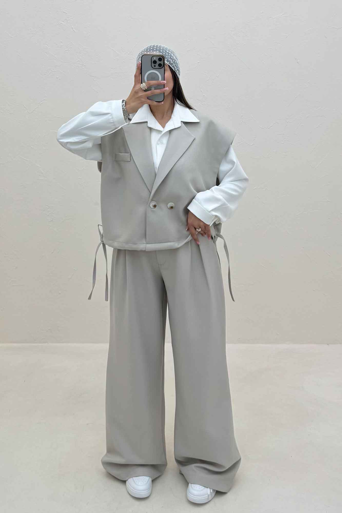 ست وست و شلوار مازراتی کجراه پایین گت دار