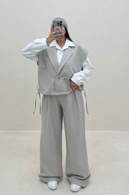 ست وست و شلوار مازراتی کجراه پایین گت دار