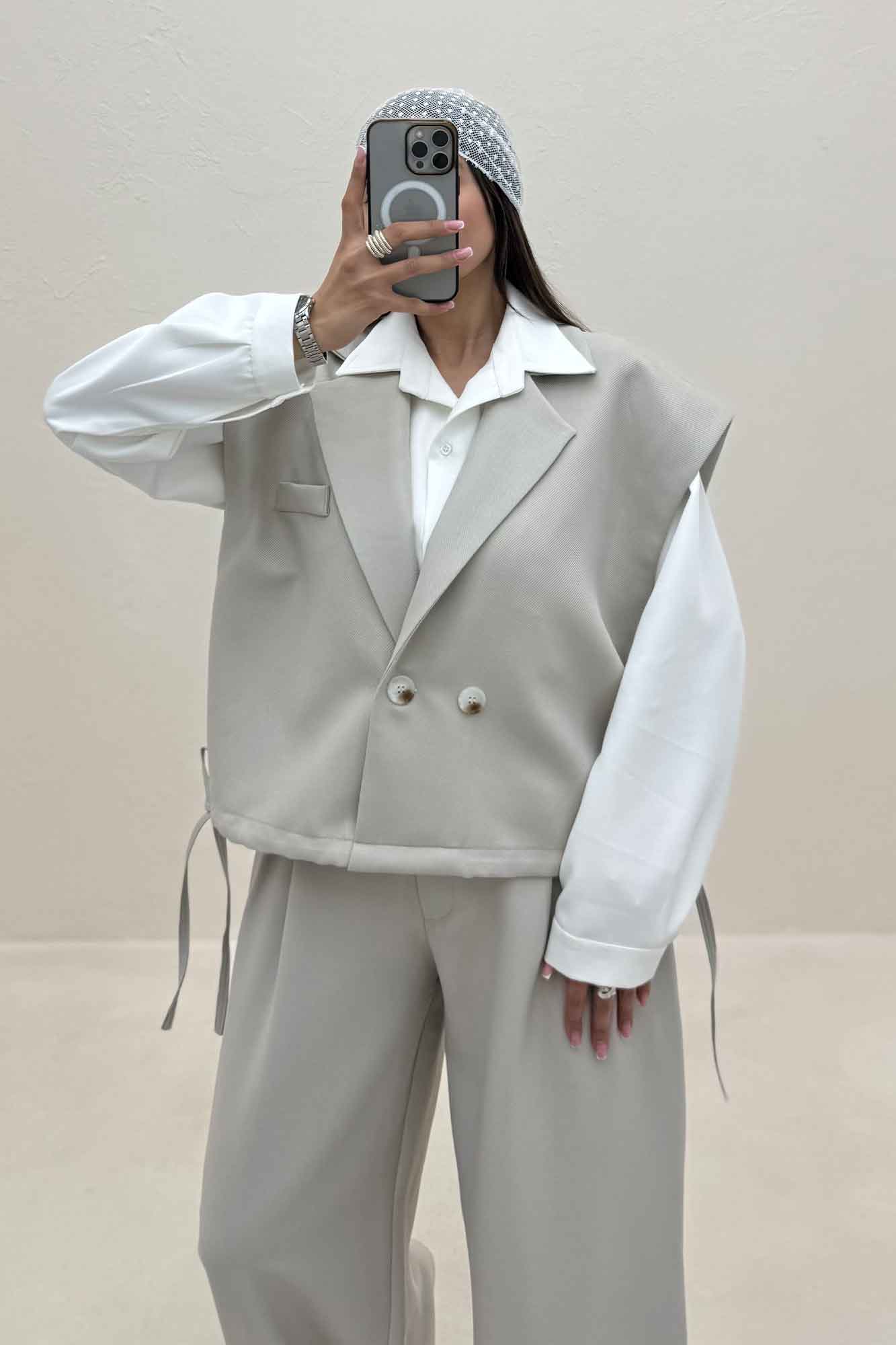 ست وست و شلوار مازراتی کجراه پایین گت دار