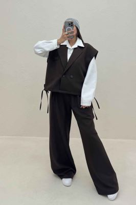 ست وست و شلوار مازراتی کجراه پایین گت دار