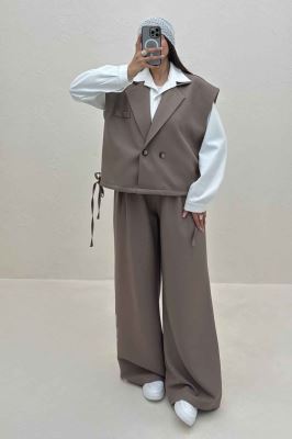 ست وست و شلوار مازراتی کجراه پایین گت دار