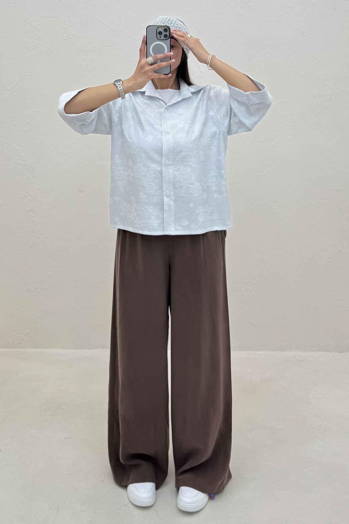 شومیز NR زارا طرح برگ 