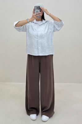 شومیز NR زارا طرح برگ 