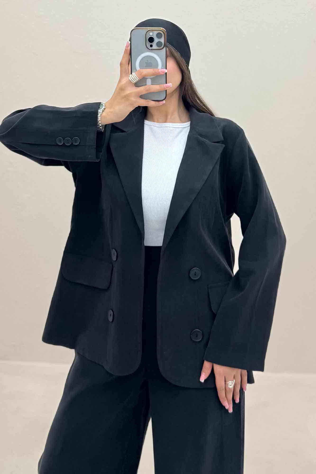 ست کت و شلوار یقه انگلیسی لایوسل 