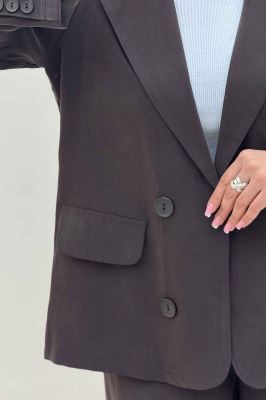 ست کت و شلوار یقه انگلیسی لایوسل