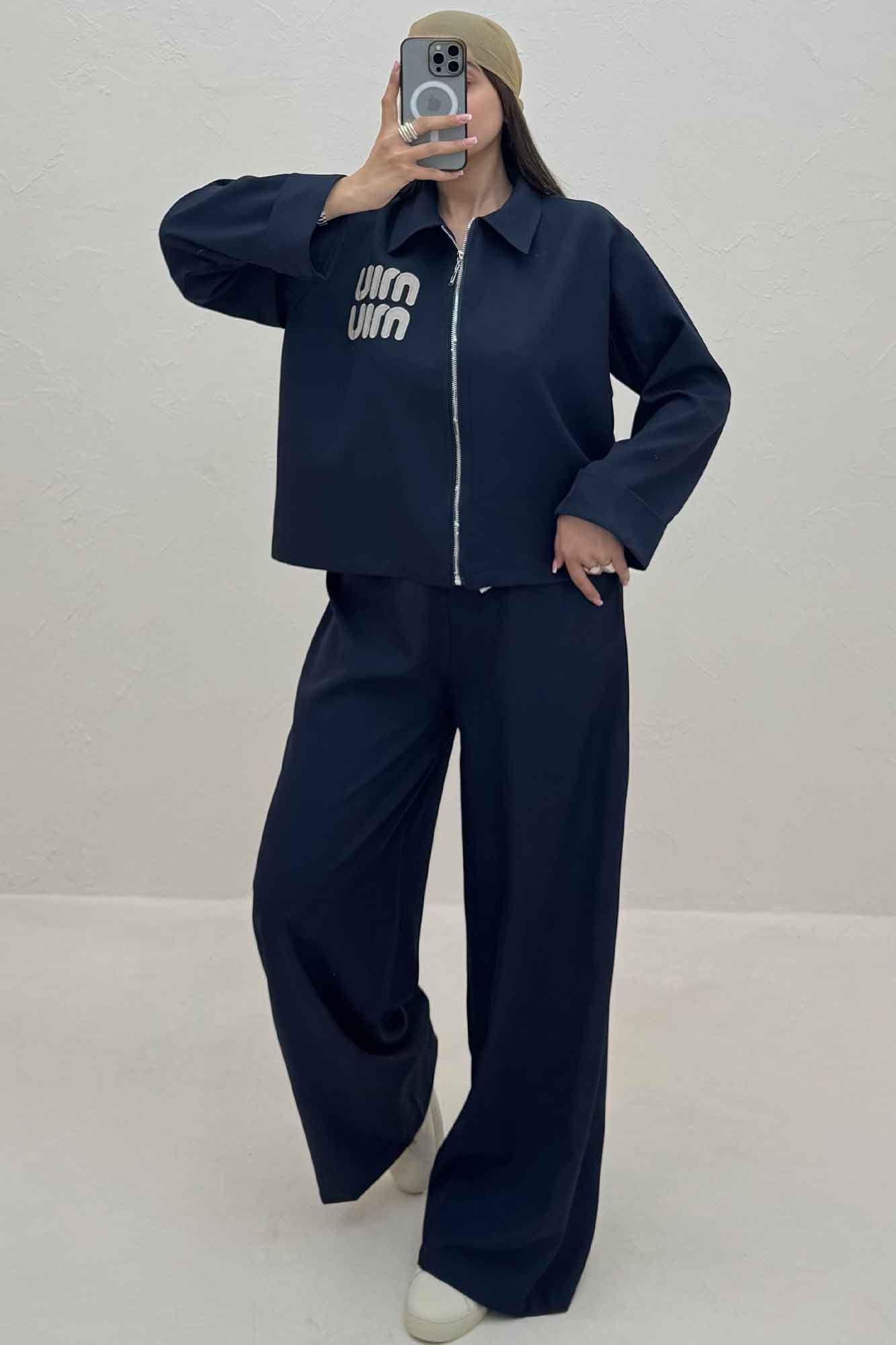 ست کت و شلوار زیپی میو میو