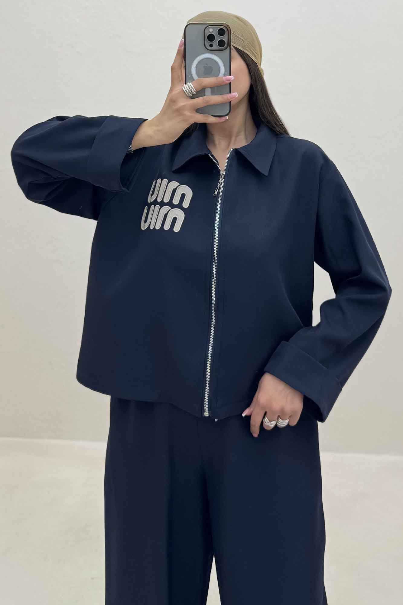 ست کت و شلوار زیپی میو میو