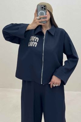 ست کت و شلوار زیپی میو میو