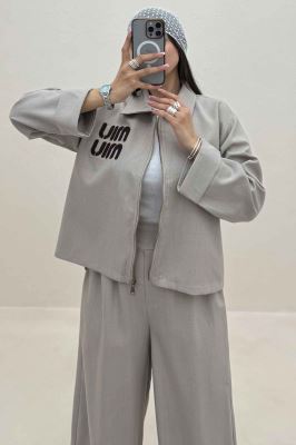 ست کت و شلوار زیپی میو میو