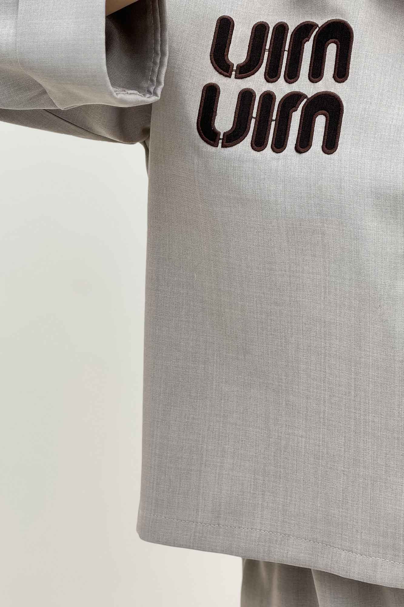 ست کت و شلوار زیپی میو میو