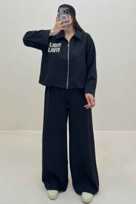 ست کت و شلوار زیپی میو میو