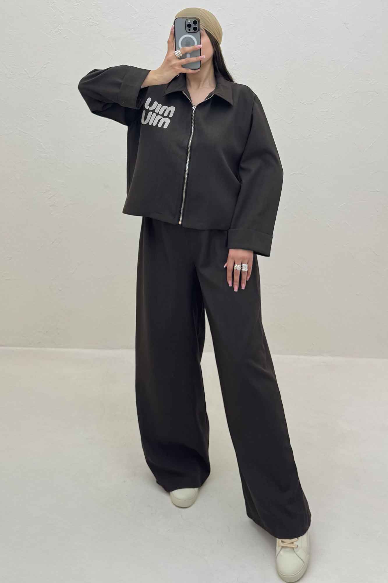 ست کت و شلوار زیپی میو میو