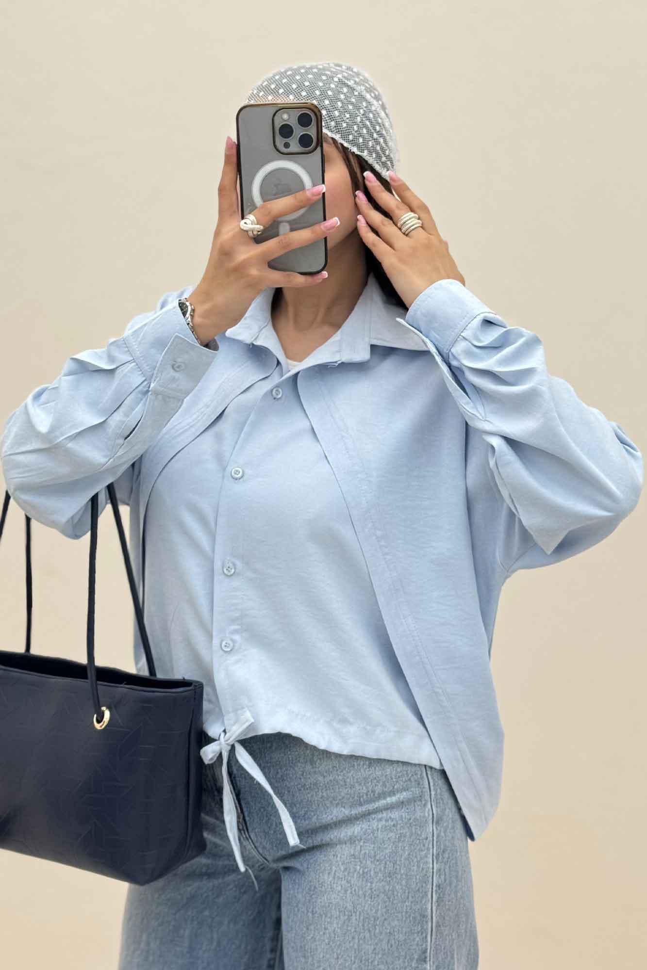 شومیز مانتویی لاریسا مدل دومیس