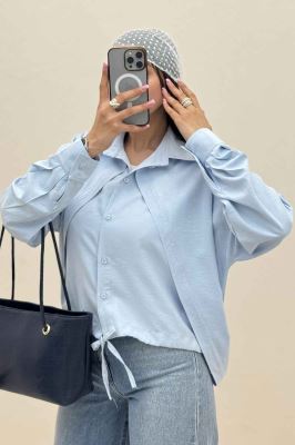 شومیز مانتویی لاریسا مدل دومیس