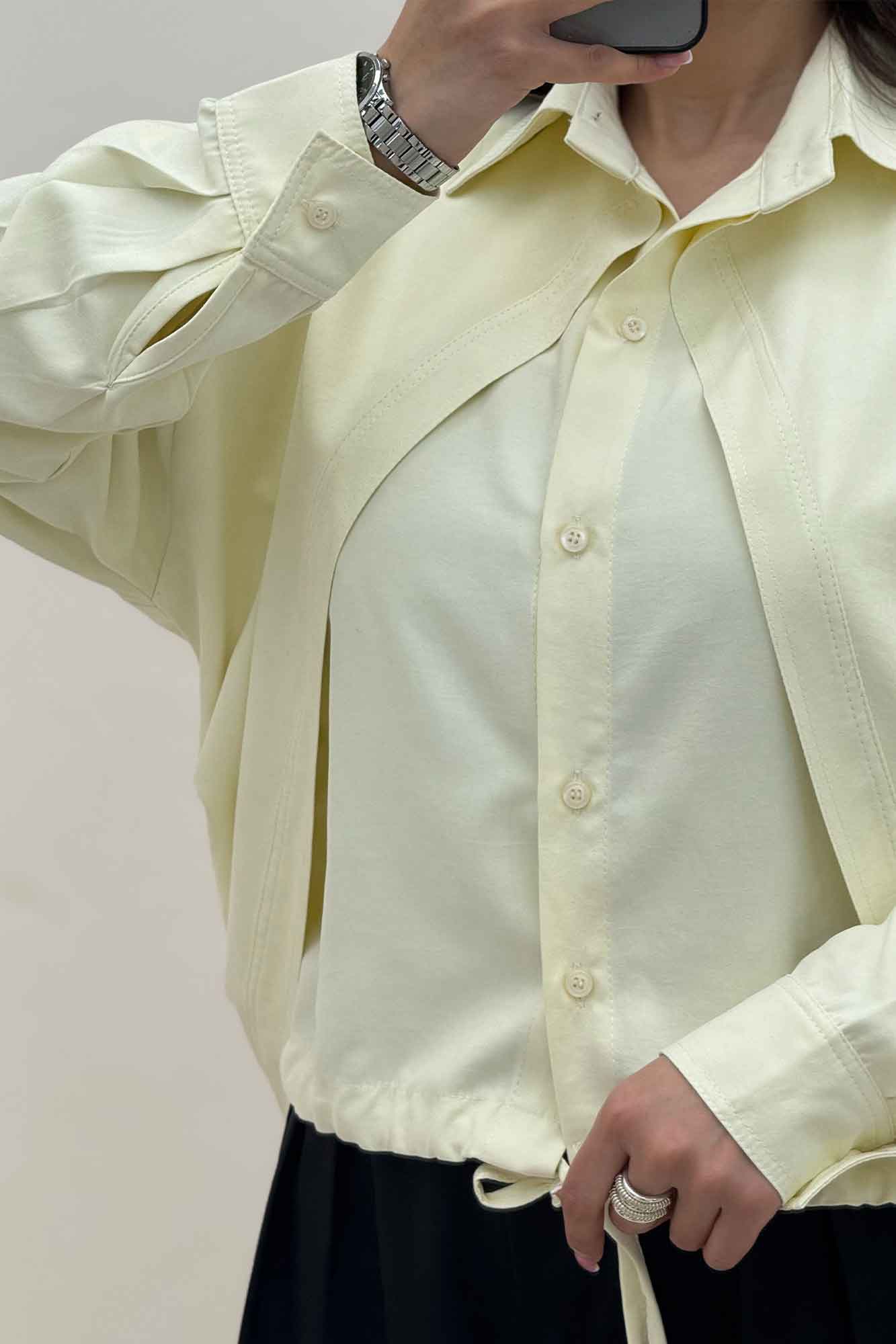 شومیز مانتویی لاریسا مدل دومیس