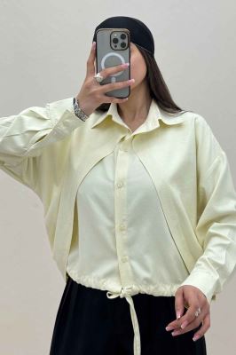 شومیز مانتویی لاریسا مدل دومیس