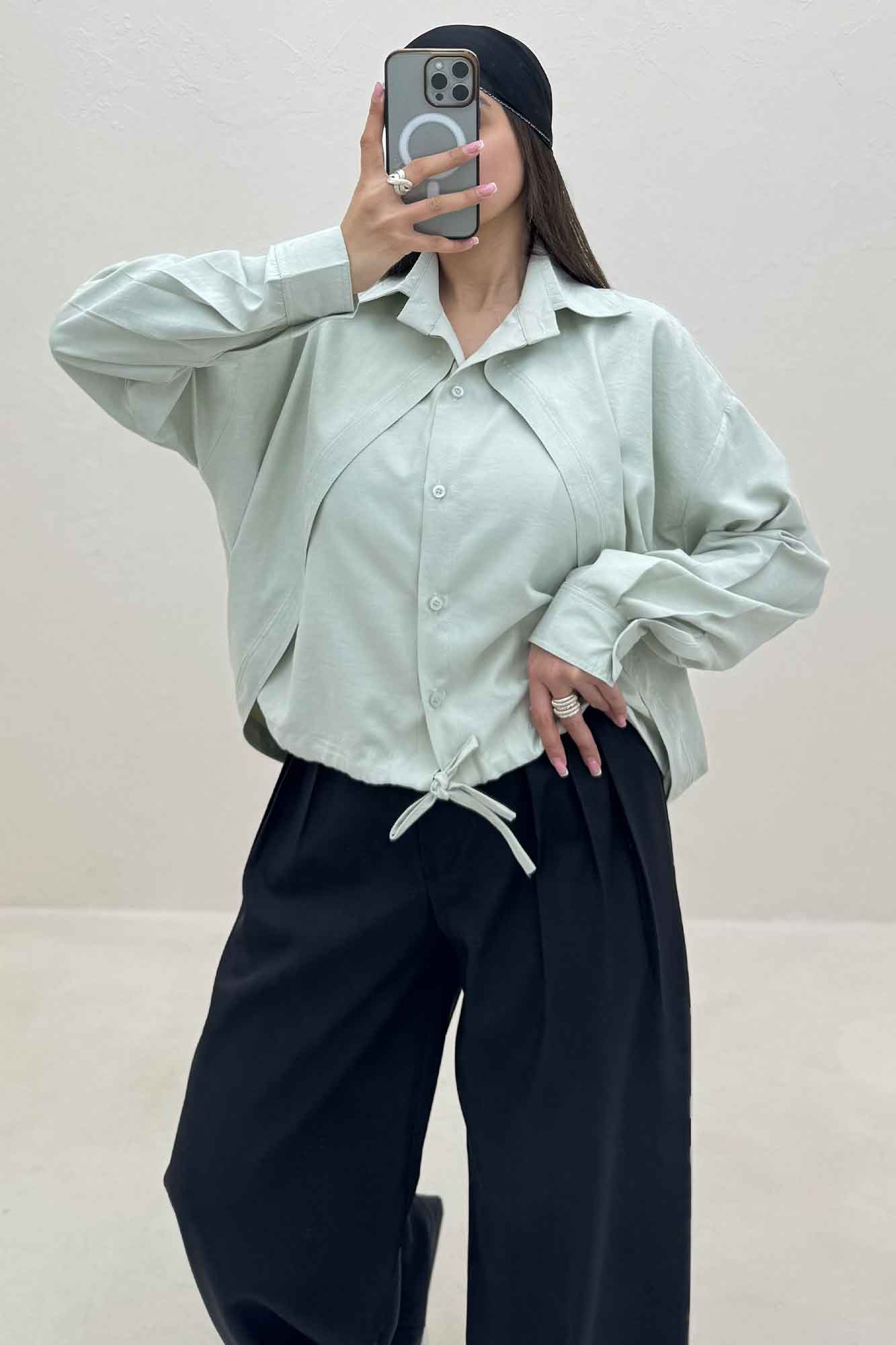 شومیز مانتویی لاریسا مدل دومیس