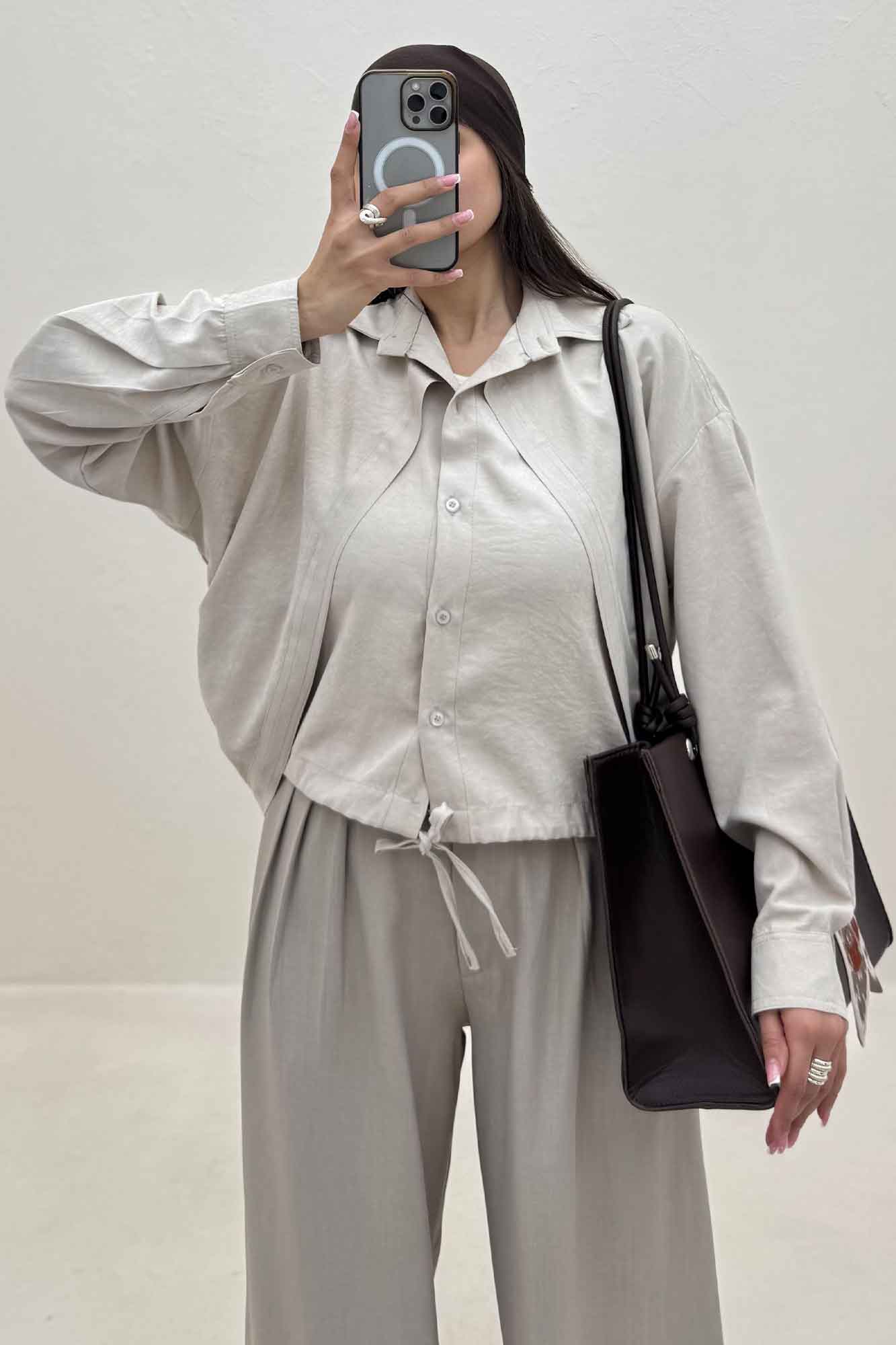 شومیز مانتویی لاریسا مدل دومیس