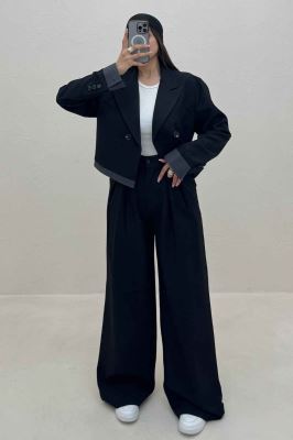 ست کت و شلوار بزیاق مچ دوتیکه لیوا