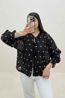 شومیز شیشه ای مچ کش جلو دو بند p