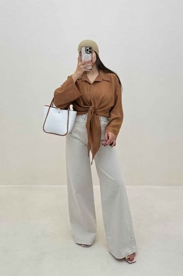 شومیز گره ای NR زارا
