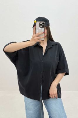 شومیز کیمونو تک جیب پری سیلک