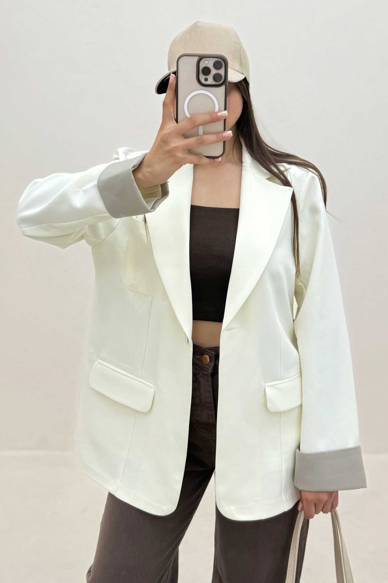 کت مازراتی سه جیب مچ پاکتی رنگی