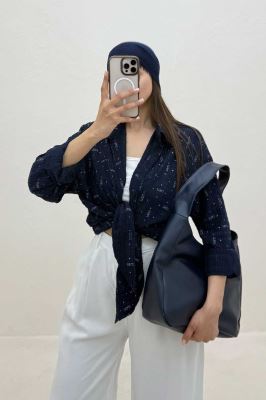 شومیز مینیمال کراش چاپی طرح MIU