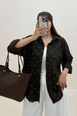 شومیز مینیمال کراش چاپی طرح MIU