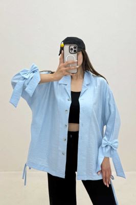 شومیز مانتویی جگوار پاپیون