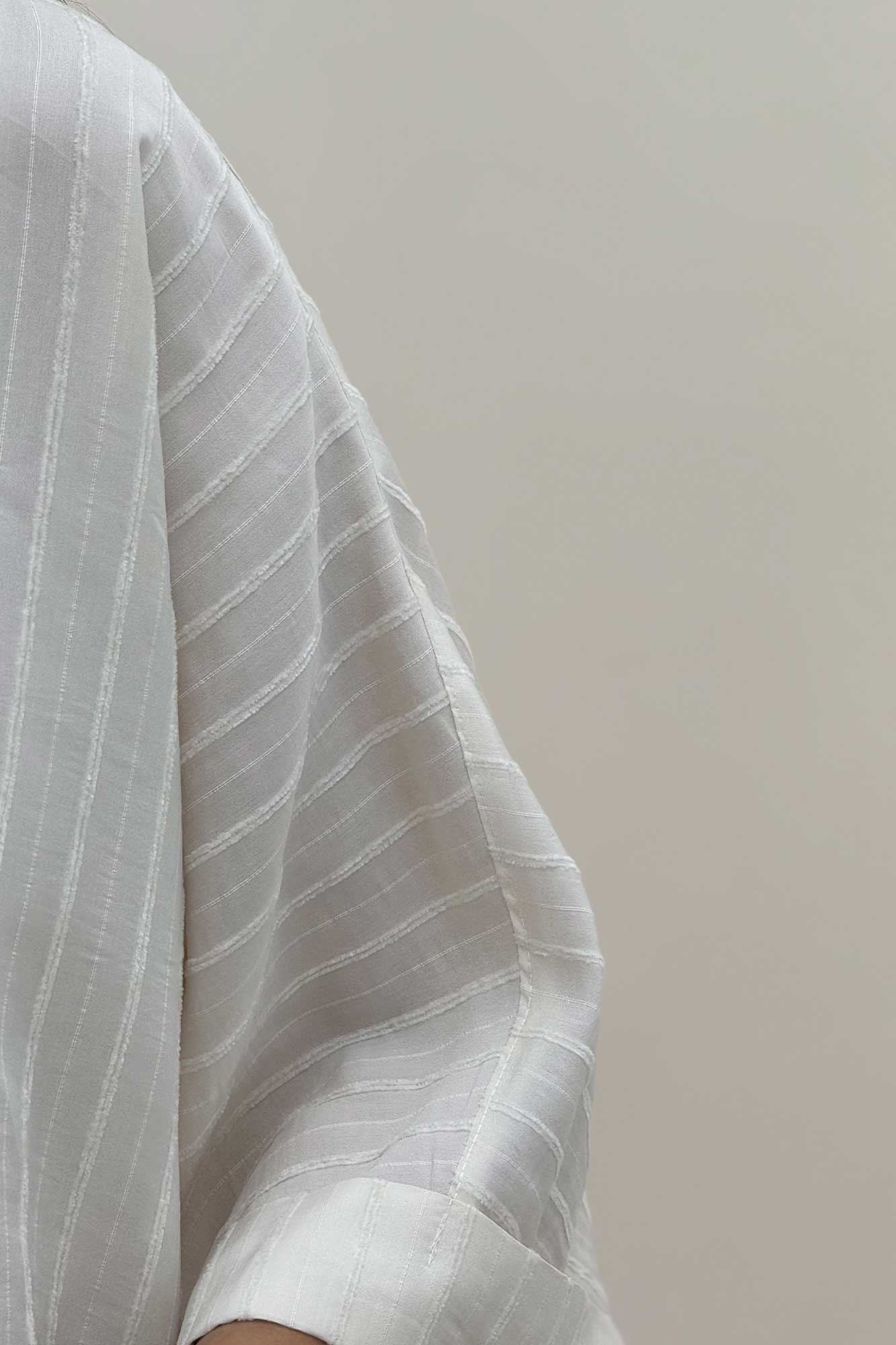 شومیز کیمونو پری راه راه بغل چاک