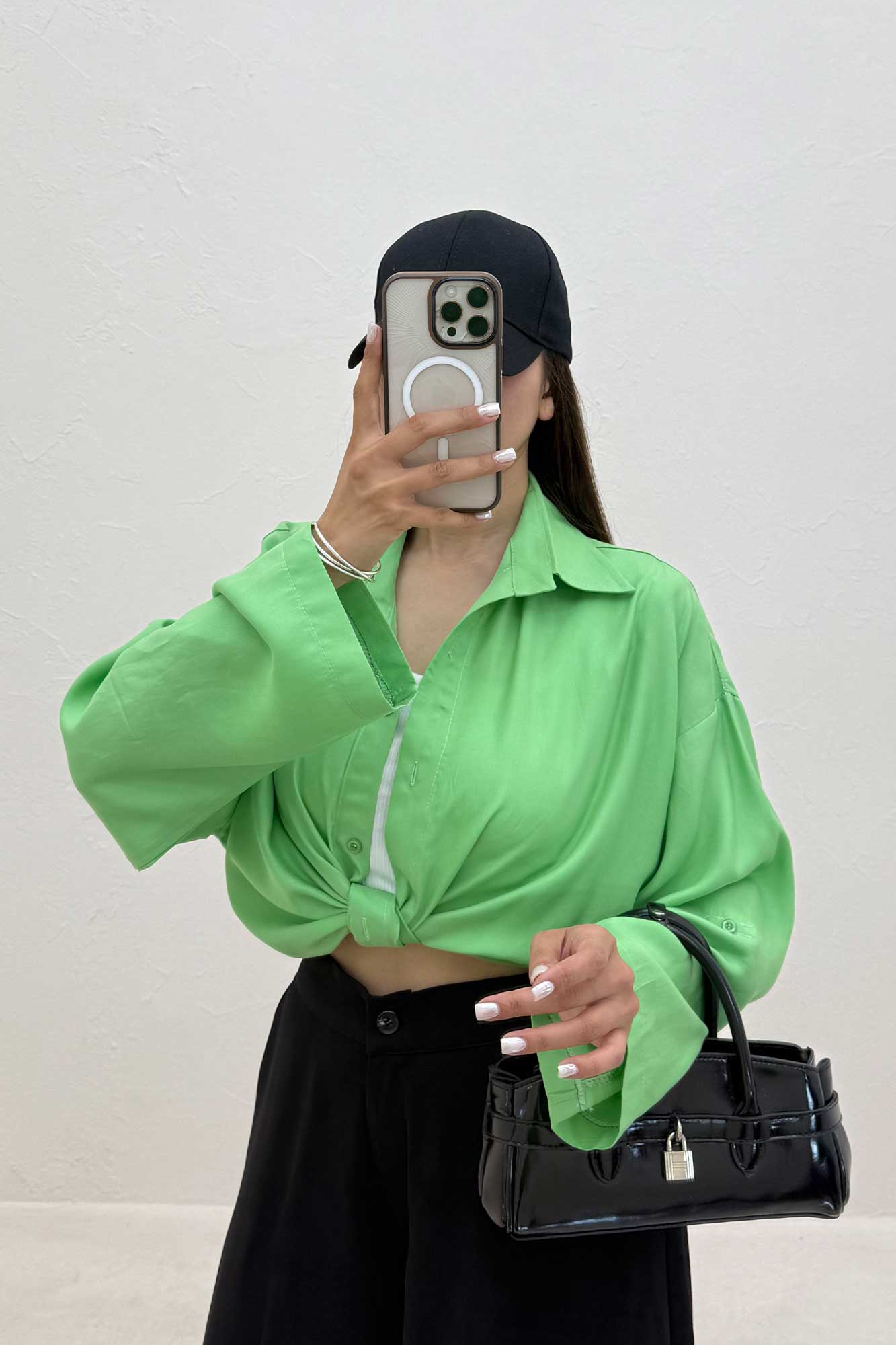 شومیز گره ای پری سیلک