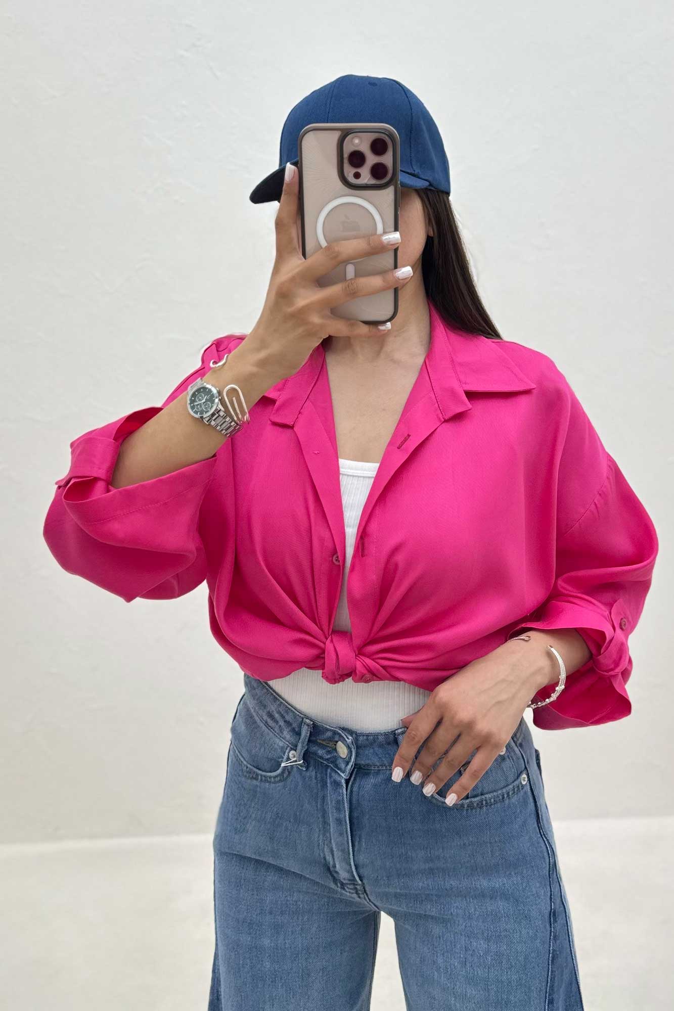 شومیز گره ای پری سیلک