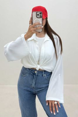 شومیز گره ای ساتن جولیا