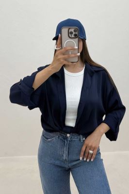 شومیز گره ای ساتن جولیا