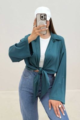 شومیز گره ای ساتن جولیا