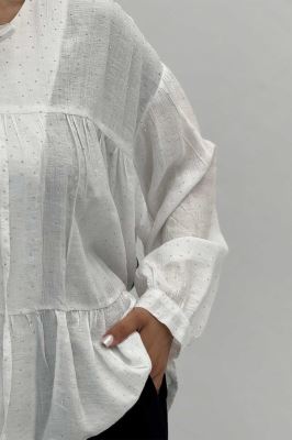 شومیز فول نگین مدل بندینک