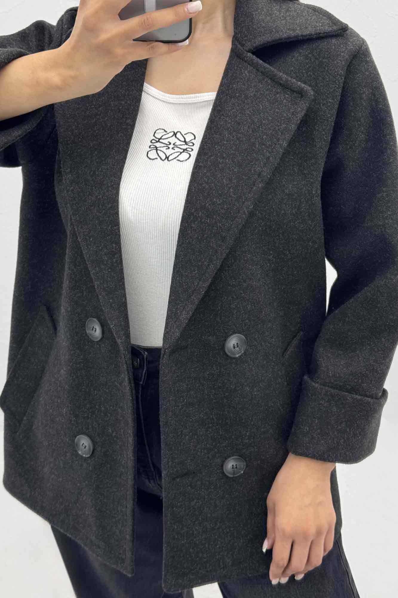 پالتو آستردار چهار دکمه فوتر LOOK