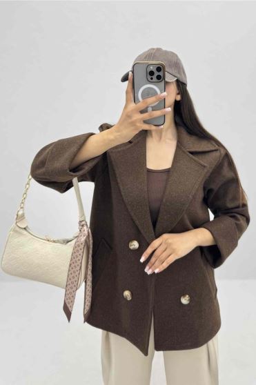 پالتو آستردار چهار دکمه فوتر LOOK