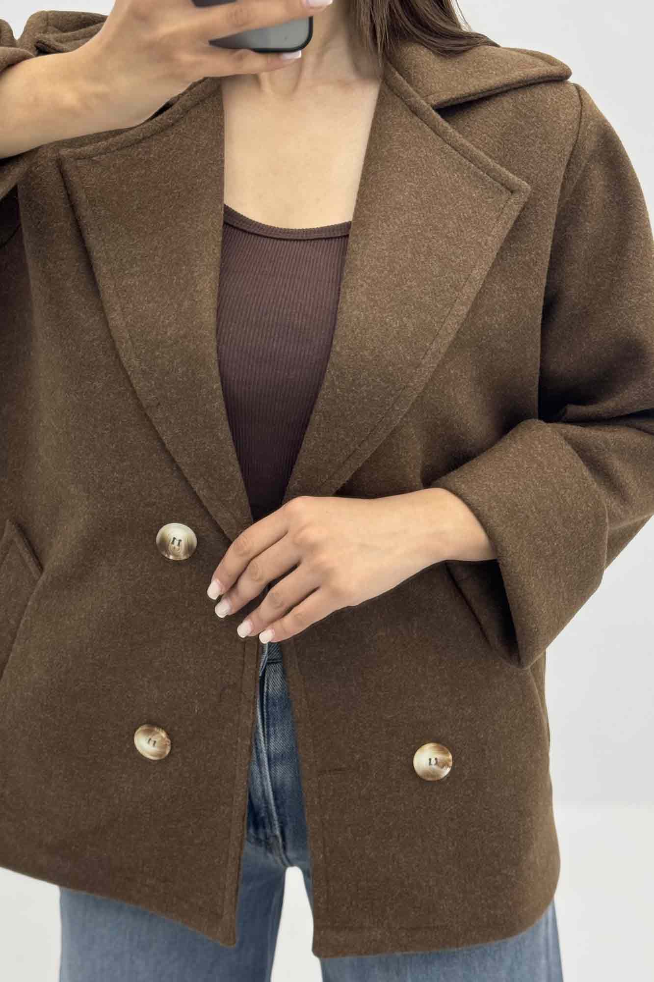 پالتو آستردار چهار دکمه فوتر LOOK