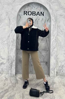 کاپشن سیلکونی یقه تدی