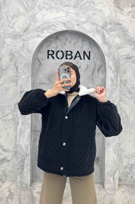 کاپشن سیلکونی یقه تدی