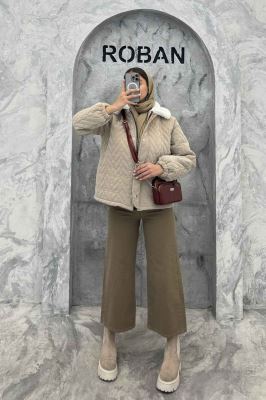 کاپشن سیلکونی یقه تدی